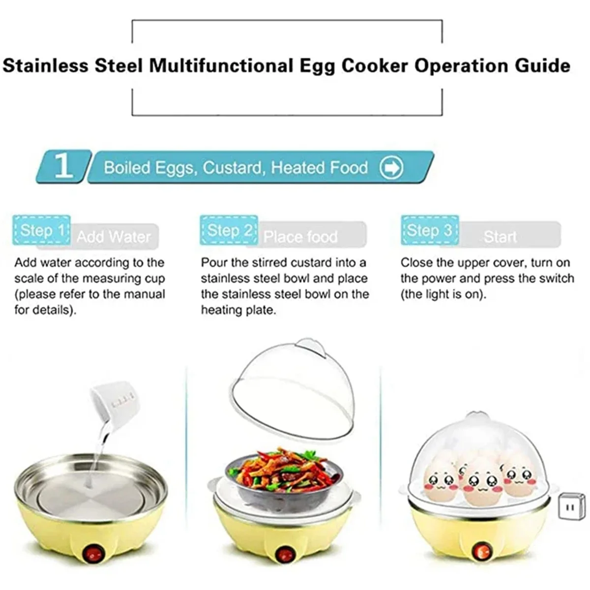 Быстрая яйцеварка: электрическ – обзор и цена Egg Cooker Rapid